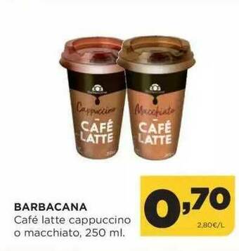 Alimerka Barbacana Café Latte Cappuccino O Macchiato oferta