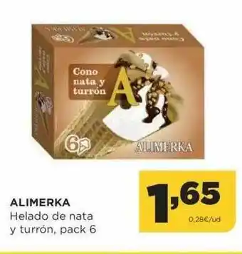 Alimerka Alimerka Helado De Nata Y Turrón oferta
