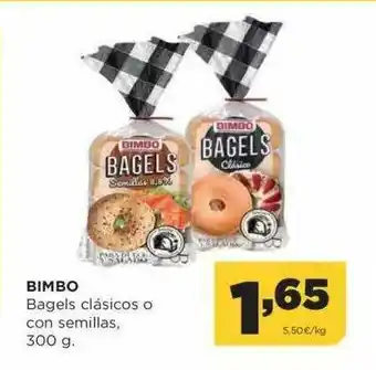 Alimerka Bimbo Bagels Clásicos O Con Semillas oferta
