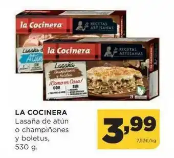 Alimerka La Cocinera Lasaña De Atún O Champiñones Y Boletus oferta