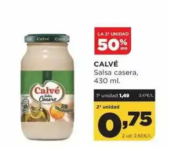 Alimerka La 2a Unidad 50% Dto. Calfé Salsa Casera oferta