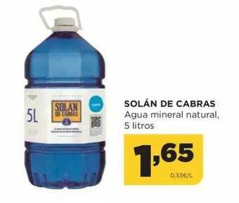 Alimerka Solán De Cabras Agua Mineral Natural oferta