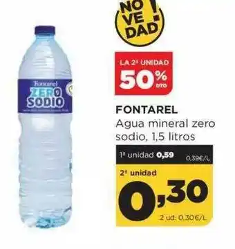 Alimerka La 2a Unidad 50% Dto. Fontarel Agua Mineral Zero Sodio oferta