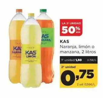 Alimerka La 2a Unidad 50% Dto. Kas Naranja Limón O Manzana oferta