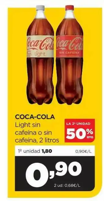 Alimerka Coca-cola Light Sin Cafeína O Sin Cafeína oferta