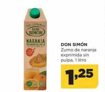 Alimerka Don Simón Zumo De Naranja Exprimida Sin Pulpa oferta