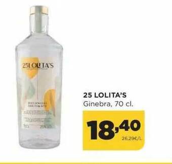 Alimerka 25 Lolita's Ginebra oferta