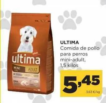 Alimerka Ultima Comida De Pollo Para Perros Mini-adult oferta