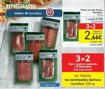 Carrefour Paleta De Cebo Ibérica Carrefour oferta