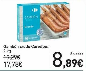 Carrefour Gambón Crudo Carrefour oferta