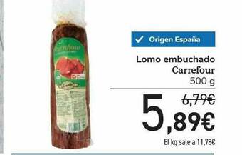 Carrefour Lomo Embuchado Carrefour oferta