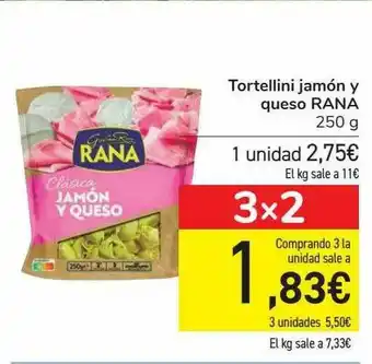Carrefour Tortellini Jamón Y Queso Rana oferta