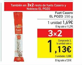 Carrefour Fuet Casero El Pozo oferta