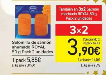 Carrefour Solomillo De Salmón Ahumado Royal oferta