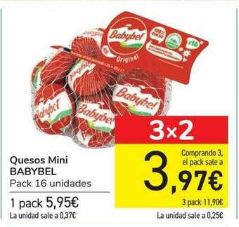 Carrefour Quesos Mini Babybel oferta