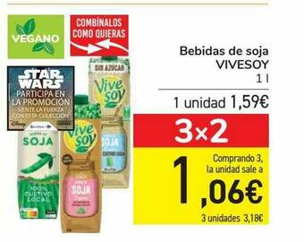 Carrefour Bebidas De Soja Vivesoy oferta