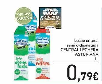 Carrefour Leche Entera Semi O Desnatada Centra Lechera Asturiana oferta
