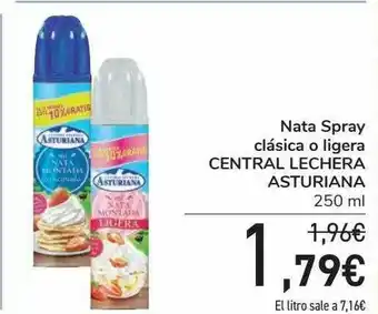 Carrefour Nata Spray Clásica O Ligera Centtra Lechera Asturiana oferta