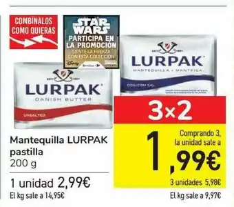 Carrefour Mantequilla Lurpak Pastilla oferta