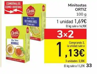 Carrefour Minitostas Ortiz oferta