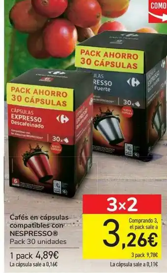 Carrefour Cafés En Cápsulas Compatible Con Nespresso oferta