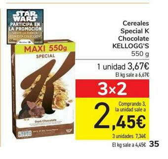 Carrefour Cereales Special K Chocolate Kellogg's oferta