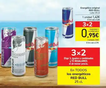 Carrefour Energético Original Red Bull oferta