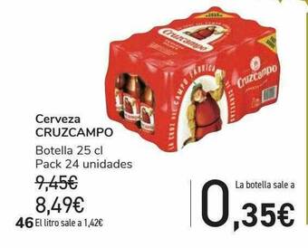 Carrefour Cerveza Cruzcampo oferta