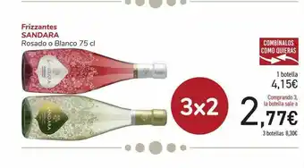 Carrefour Frizzantes Sandara Rosado O Blanco oferta