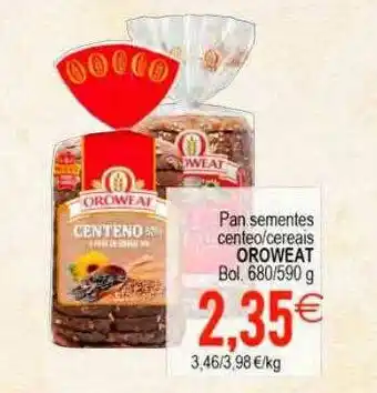 Plenus Supermercados Pan Sementes Centeo Cereais Oroweat oferta