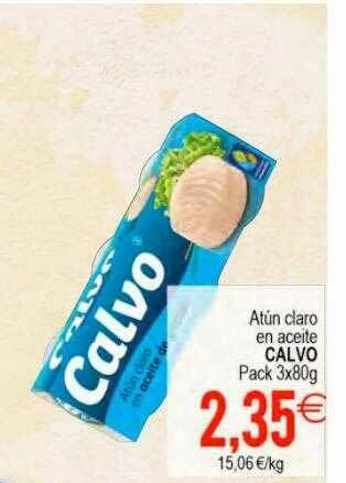 Plenus Supermercados Atún Claro En Aceite Calvo oferta