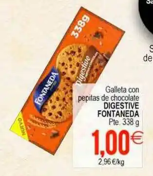 Plenus Supermercados Galleta Con Pepitas De Chocolate Digestive Fontaneda oferta
