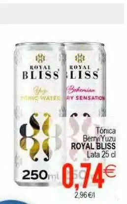 Plenus Supermercados Tónica Berry Yuzu Royal Bliss oferta