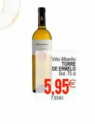 Plenus Supermercados Viño Albariño Torre De Ermelo oferta