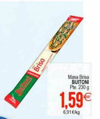 Plenus Supermercados Masa Brisa Buitoni oferta