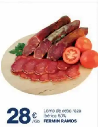 Supermercados Plaza Fermin Ramos Lomo de Cebo Raza Ibérica 50% oferta