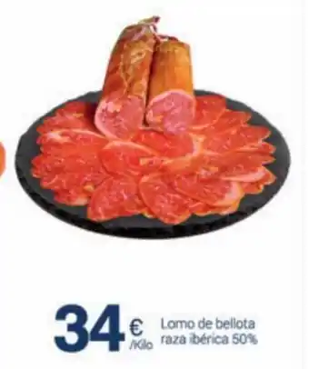 Supermercados Plaza Lomo de Bellota Raza Ibérica 50% oferta