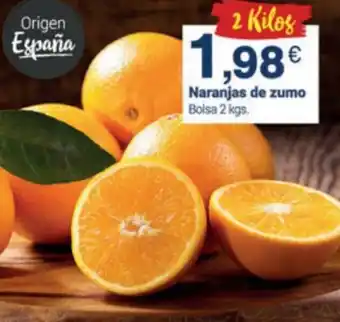 Supermercados Plaza Naranjas de Zumo Bolsa 2 kgs oferta