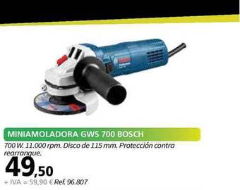 Coferdroza Miniamoladora Gws 700 Bosch oferta
