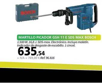 Coferdroza Martillo Picador Gsh 11 E Sds Max Bosch oferta