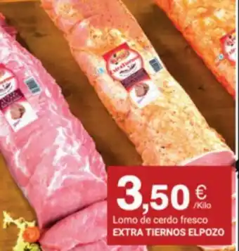 Supermercados Plaza Extra Tiernos El Pozo Lomo de Cerdo Fresco oferta