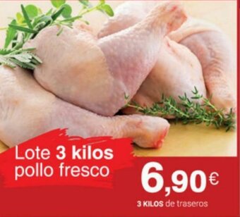 Supermercados Plaza Lote 3 Kilos Pollo Fresco oferta