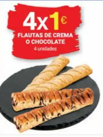 Supermercados Plaza 4x1 Flautas De Crema O Chocolate 4 Unidades oferta