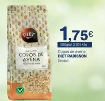 Supermercados Plaza Diet Radisson Copos de Avena Unidad oferta