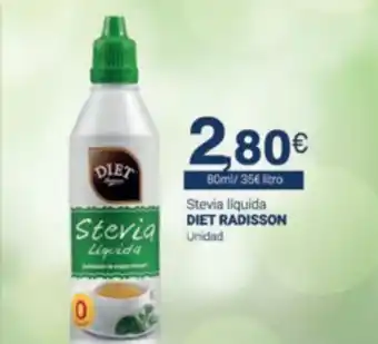 Supermercados Plaza Diet Radisson Stevia Líquida Unidad oferta