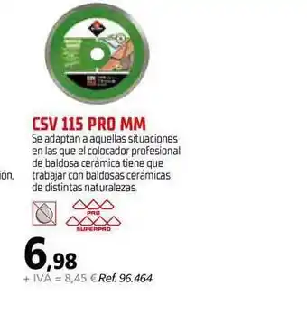 Coferdroza Csv 115 Pro Mm oferta