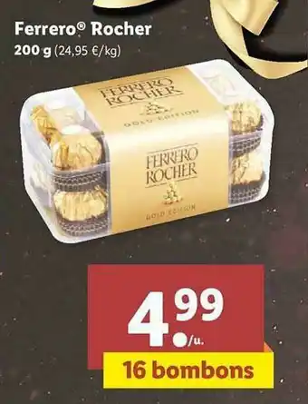 Lidl Ferrero Rocher 200 G oferta