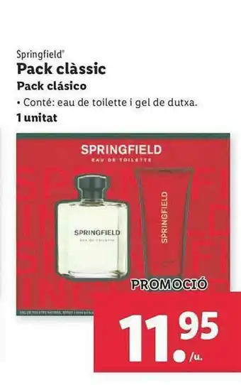 Lidl Springfield Pack Clàssic Pack Clásico oferta