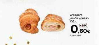 Dialprix Croissant Jamón Y Queso oferta