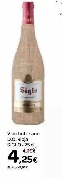 Dialprix Vino Tinto Saco D.o. Rioja Siglo oferta